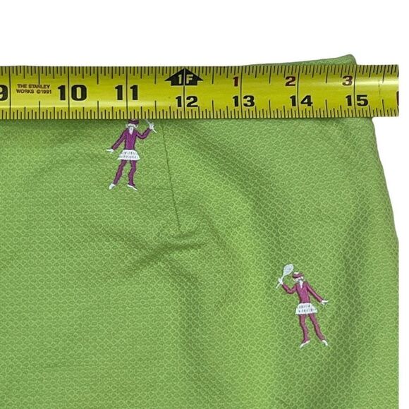 Lilly Pulitzer Skort Women 6 Green Mini Back Zipper Embroidered Tennis Sports - Picture 4 of 10